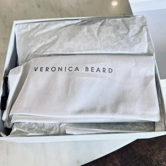 Veronica Beard Beige Tan Brown Geno Ribbed Suede Platform Wedge Sandals 10 NIB - Picture 4 of 7